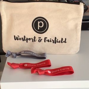 Pure Barre brand, canvas bag